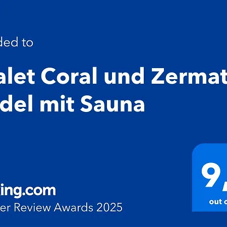 Coral Und Zermatter Stadel Daire *